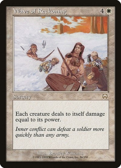 Wave of Reckoning (MMQ) #56 Rare (Lightly Played) Mercadian Masques Magic: The Gathering: 1999
