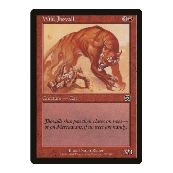 Wild Jhovall (MMQ) #227 Common Mercadian Masques Magic: The Gathering: 1999