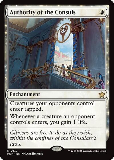 Authority of the Consuls (PPECL) #137 Rare (Near Mint) Promo Pack: Lorwyn Eclipsed Magic: The Gathering: 2026