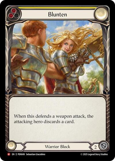 Blunten Yellow (PEN) #PEN049 Majestic (Near Mint) Compendium of Rathe Flesh and Blood TCG: 2026