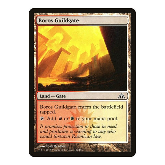 Boros Guildgate (DGM) #147 Common (Lightly Played) Dragon's Maze Magic: The Gathering: 2013