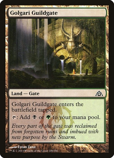 Golgari Guildgate (DGM) #149 Common (Near Mint) Dragon's Maze Magic: The Gathering: 2013