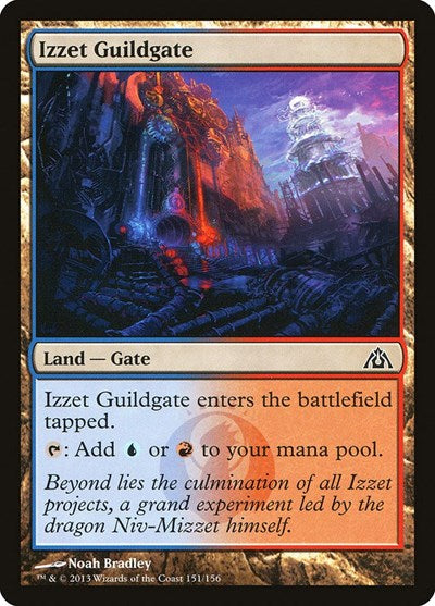 Izzet Guildgate (DGM) #151 Common (Lightly Played) Dragon's Maze Magic: The Gathering: 2013