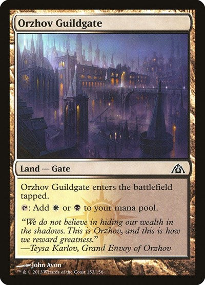 Orzhov Guildgate (DGM) #153 Common (Lightly Played) Dragon's Maze Magic: The Gathering: 2013
