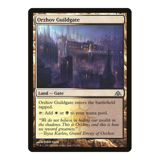 Orzhov Guildgate (DGM) #153 Common (Lightly Played) Dragon's Maze Magic: The Gathering: 2013