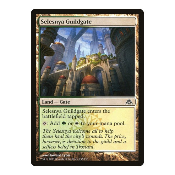 Selesnya Guildgate (DGM) #155 Common (Lightly Played) Dragon's Maze Magic: The Gathering: 2013