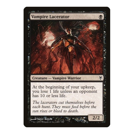 Vampire Lacerator (DDK) #3 Common (Moderately Played) Duel Decks: Sorin vs. Tibalt Magic: The Gathering: 2013