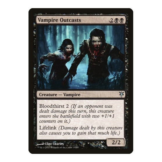 Vampire Outcasts (DDK) #15 Uncommon (Moderately Played) Duel Decks: Sorin vs. Tibalt Magic: The Gathering: 2013