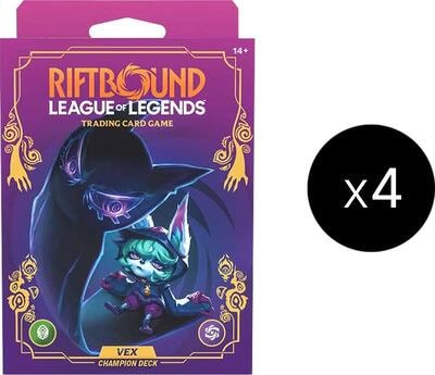 Unleashed - Champion Deck (Vex) Display (UNL) None (Unopened) Unleashed Riftbound: League of Legends Trading Card Game: 2026