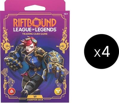 Unleashed - Champion Deck (Vi) Display (UNL) None (Unopened) Unleashed Riftbound: League of Legends Trading Card Game: 2026
