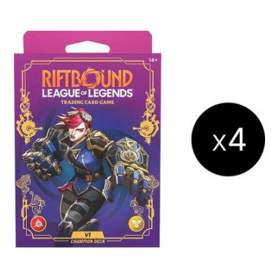 Unleashed - Champion Deck (Vi) Display (UNL) None (Unopened) Unleashed Riftbound: League of Legends Trading Card Game: 2026