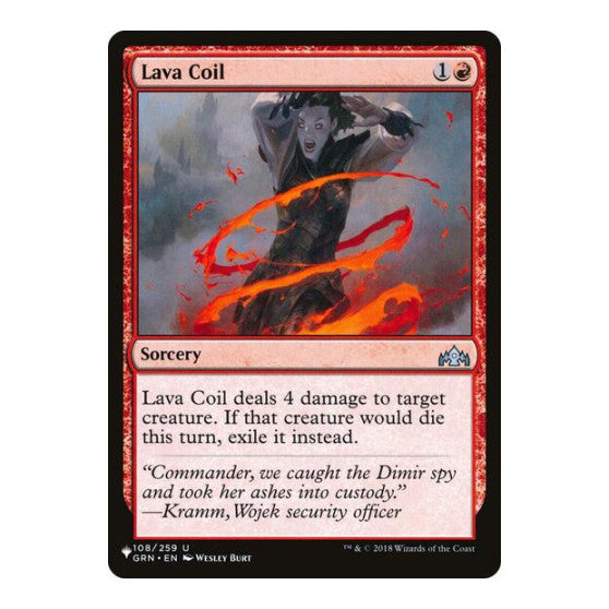 Lava Coil (LIST) #108 Uncommon (Lightly Played) The List Reprints Magic: The Gathering: 2026