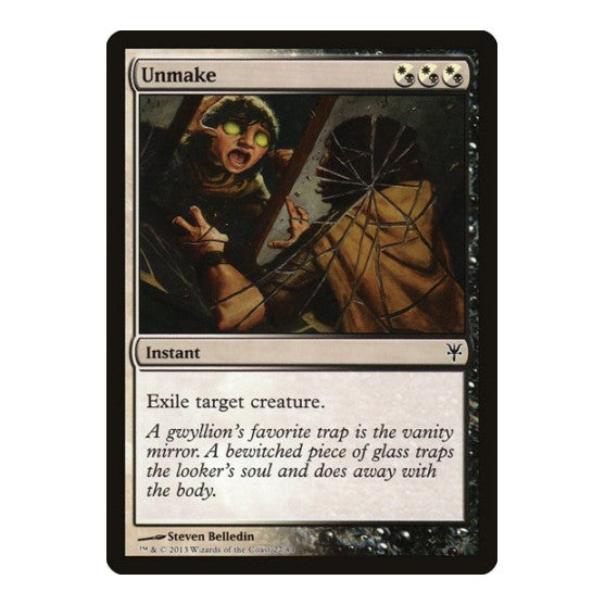 Unmake (DDK) #27 Common (Lightly Played) Duel Decks: Sorin vs. Tibalt Magic: The Gathering: 2013