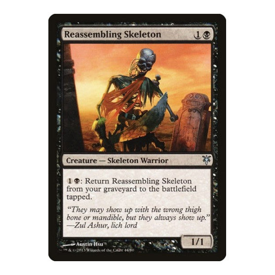 Reassembling Skeleton (DDK) #44 Uncommon (Lightly Played) Duel Decks: Sorin vs. Tibalt Magic: The Gathering: 2013