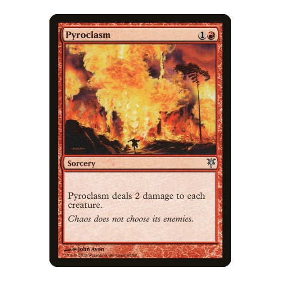 Pyroclasm (DDK) #62 Uncommon (Lightly Played) Duel Decks: Sorin vs. Tibalt Magic: The Gathering: 2013