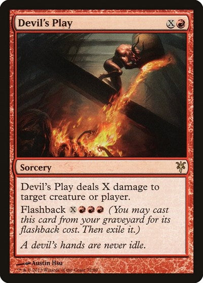 Devils Play (DDK) #72 Rare (Near Mint) Duel Decks: Sorin vs. Tibalt Magic: The Gathering: 2013