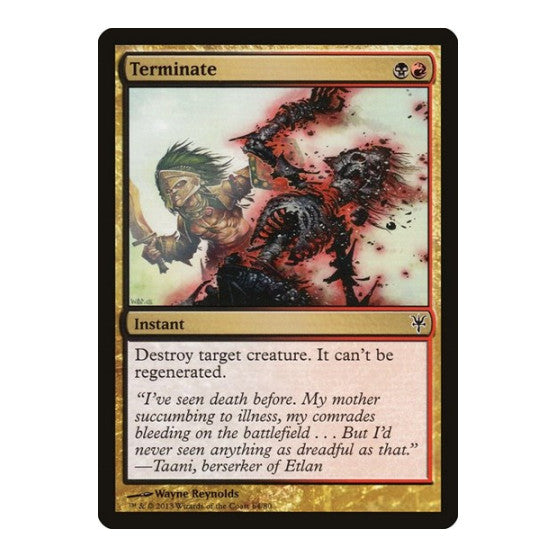 Terminate (DDK) #64 Common (Lightly Played) Duel Decks: Sorin vs. Tibalt Magic: The Gathering: 2013