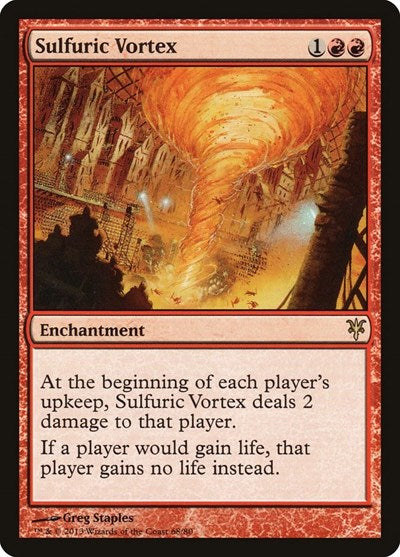 Sulfuric Vortex (DDK) #68 Rare (Lightly Played) Duel Decks: Sorin vs. Tibalt Magic: 2013