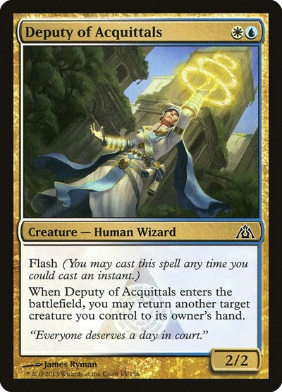 Deputy of Acquittals (DGM) #65 Common (Lightly Played) Dragon's Maze Magic: The Gathering: 2013