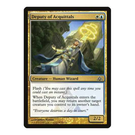 Deputy of Acquittals (DGM) #65 Common (Lightly Played) Dragon's Maze Magic: The Gathering: 2013