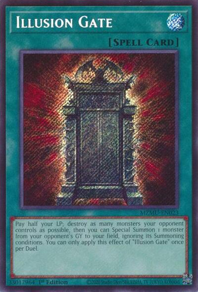 Illusion Gate () #MZMU-EN023 Secret Rare (1st Edition Near Mint) Maze of Muertos YuGiOh: 2026