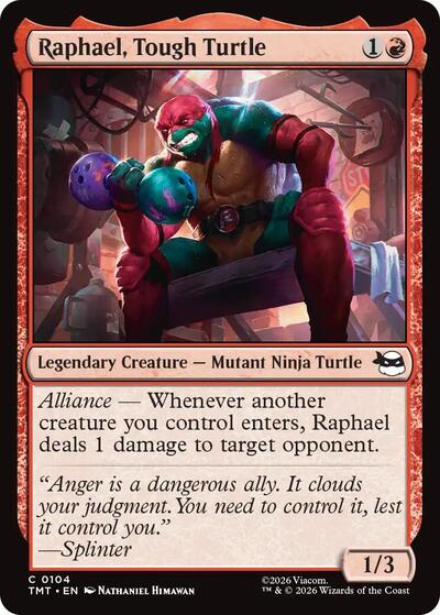 2026 Magic: Teenage Mutant Ninja Turtles (TMT) - Raphael Tough Turtle (#104, Common)