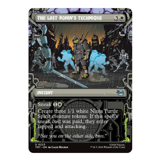 The Last Ronin's Technique (Showcase) (TMT) #223 Uncommon (Foil Lightly Played) Teenage Mutant Ninja Turtles Magic: The Gathering: 2026