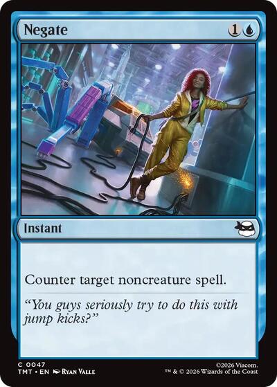 Negate (TMT) #47 Common (Lightly Played) Teenage Mutant Ninja Turtles Magic: The Gathering: 2026