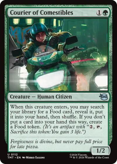 Courier of Comestibles (TMT) #112 Uncommon Teenage Mutant Ninja Turtles Magic: The Gathering: 2026