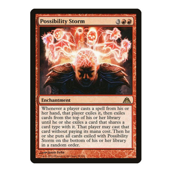 Possibility Storm (DGM) #34 Rare (Lightly Played) Dragon's Maze Magic: The Gathering: 2013