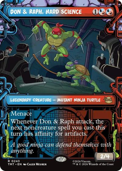 Don and Raph Hard Science Showcase (TMT) #243 Rare (Lightly Played) Teenage Mutant Ninja Turtles Magic: The Gathering: 2026