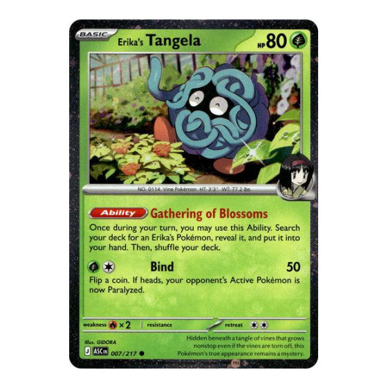 Erika's Tangela - 007/217 (Cosmo Holo) (MCAP) #007/217 Common (Holofoil Near Mint) Miscellaneous Cards & Products Pokemon: 2026