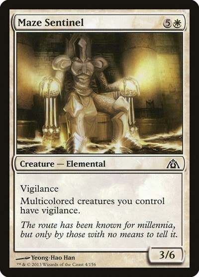 Maze Sentinel (DGM) #4 Common (Moderately Played) Dragon's Maze Magic: The Gathering: 2013