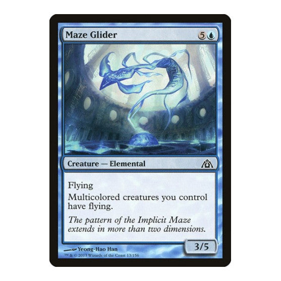 Maze Glider (DGM) #13 Common (Lightly Played) Dragon's Maze Magic: The Gathering: 2013