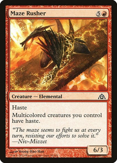 Maze Rusher (DGM) #33 Common (Lightly Played) Dragon's Maze Magic: The Gathering: 2013