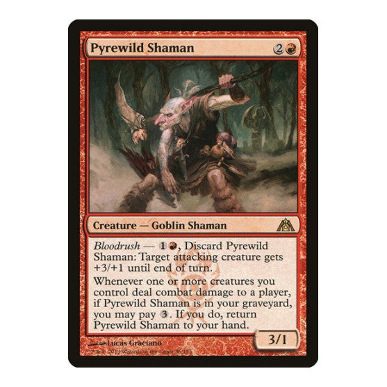 Pyrewild Shaman (DGM) #36 Rare (Lightly Played) Dragon's Maze Magic: The Gathering: 2013