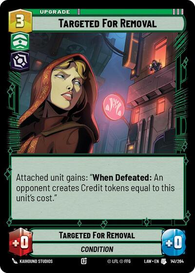 Targeted for Removal (LAW) #141/264 Uncommon (Near Mint) A Lawless Time Star Wars: Unlimited: 2026
