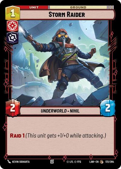 Storm Raider (LAW) #172/264 Common (Near Mint) A Lawless Time Star Wars: Unlimited: 2026