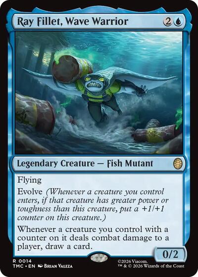 Ray Fillet Wave Warrior (TMC) #14 Rare (Near Mint) Commander: Teenage Mutant Ninja Turtles Magic: 2026