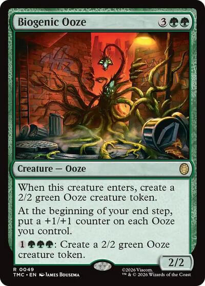 Biogenic Ooze (TMC) #49 Rare (Lightly Played) Commander: Teenage Mutant Ninja Turtles Magic: 2026