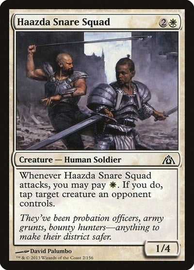 Haazda Snare Squad (DGM) #2 Common (Lightly Played) Dragon's Maze Magic: The Gathering: 2013