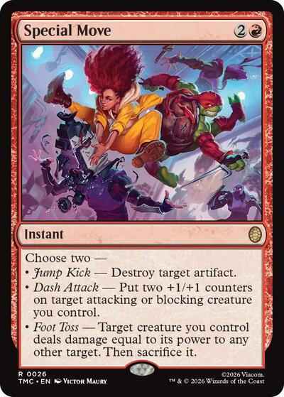 Special Move (TMC) #26 Rare (Lightly Played) Commander: Teenage Mutant Ninja Turtles Magic: The Gathering: 2026