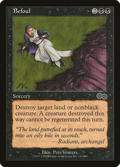Befoul (USG) #116 Common (Moderately Played) Urza's Saga Magic: The Gathering: 1998
