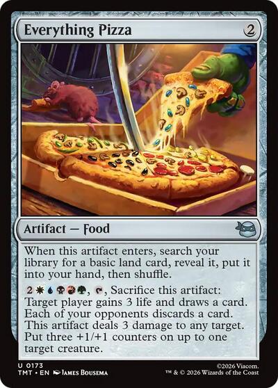 Everything Pizza (TMT) #173 Uncommon (Lightly Played) Teenage Mutant Ninja Turtles Magic: 2026