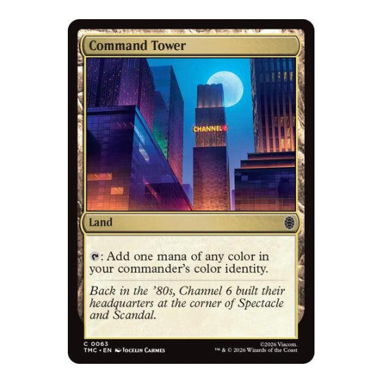 Command Tower (TMC) #63 Common (Lightly Played) Commander: Teenage Mutant Ninja Turtles Magic: The Gathering: 2026