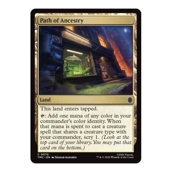 Path of Ancestry (TMC) #70 Common (Lightly Played) Commander: Teenage Mutant Ninja Turtles Magic: The Gathering: 2026