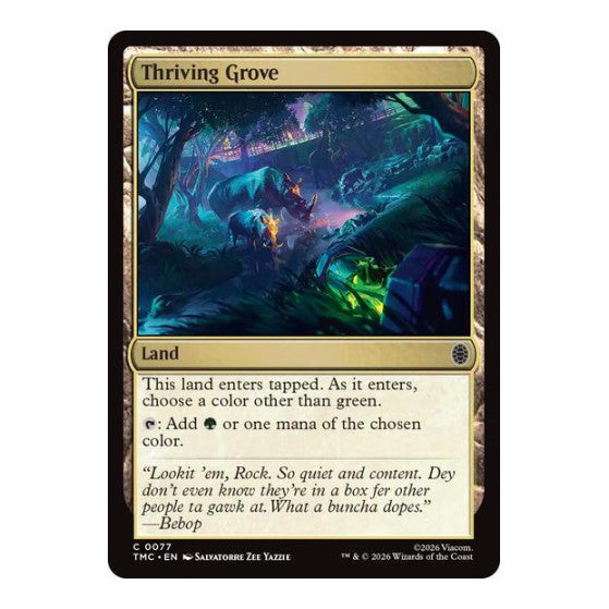 Thriving Grove (TMC) #77 Common (Lightly Played) Commander: Teenage Mutant Ninja Turtles Magic: The Gathering: 2026