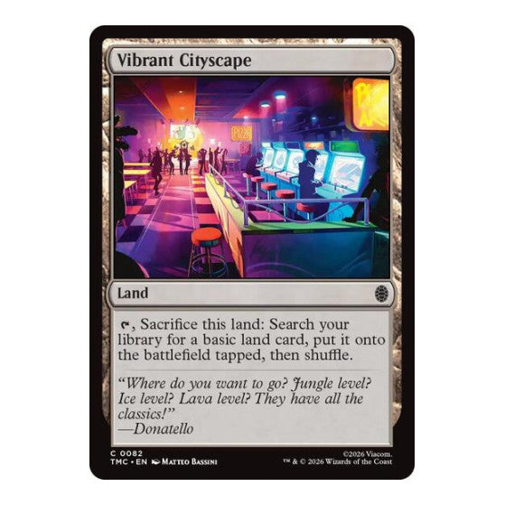 Vibrant Cityscape (TMC) #82 Common (Lightly Played) Commander: Teenage Mutant Ninja Turtles Magic: The Gathering: 2026