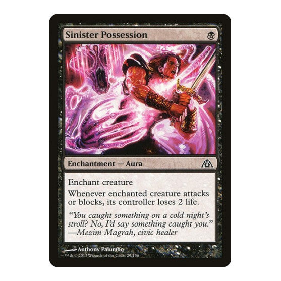 Sinister Possession (DGM) #29 Common (Lightly Played) Dragon's Maze Magic: The Gathering: 2013