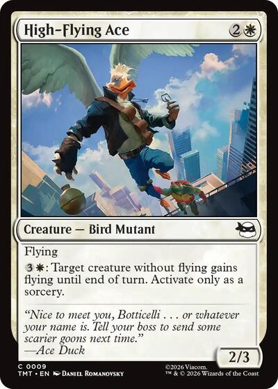 High Flying Ace (TMT) #9 Common Teenage Mutant Ninja Turtles Magic: The Gathering: 2026